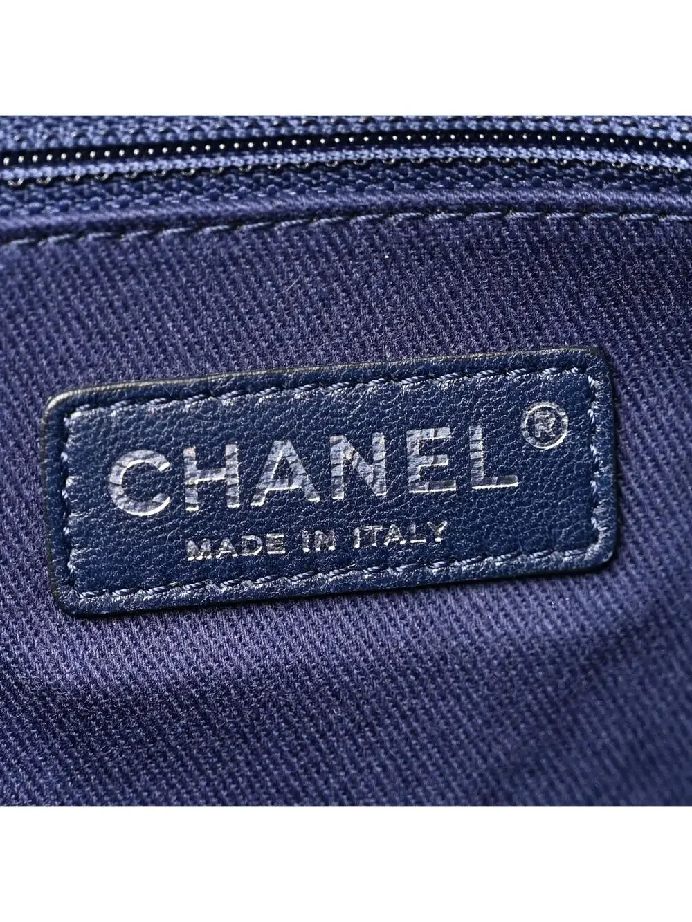 Chanel Canvas Small Deauville Tote Blue #305008C18B